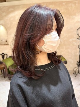 ビュートリアム265(BEAUTRIUM 265) ミディアムレイヤー/レイヤーカット/くびれヘア/チョコレート