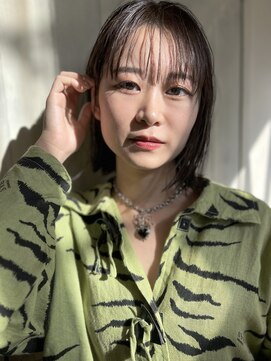 ニコナチカ(nico nachika) 大人可愛い小顔丸み前下がりボブ