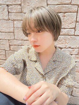 サンド 鹿児島中央(sand) 黒髪/グレーベージュ/レイヤーロング/前髪パーマ[鹿児島駅]