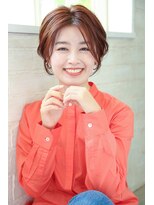 大人ショート/ショートボブ/マチルダボブ/ピンクベージュ/卵型