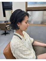 ウェットでもかわいいレイヤーカットとニュアンスパーマ　恵比寿