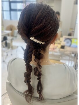 マリアバイアフロート(Maria by AFLOAT) 【山田】結婚式ヘアヘアアレンジ20代30代40代