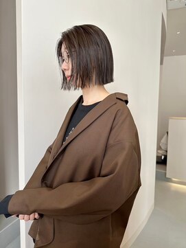 イノセントヘア(innocent.hair) 顎ラインボブ切りっぱなしボブ