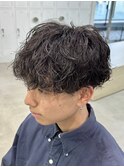 シャドウパーマウルフカットニュアンスパーマ波巻きパーマ眉毛