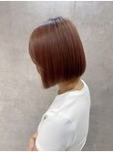 ボブ/ブリーチ/ベージュ/ブリーチなし/ダブルカラー