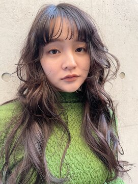 レジュアル(RESSUAL) 黒髪ボブルフネビージュ小顔ヘアワンレン