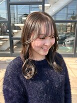 ヘアーアンドエステ ハラダ 滝ノ水店(Hair&Esthe Harada)&nbsp;ブリーチなしダブルカラー/モカブラウン/レイヤーロング