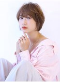 コンパクトショートボブ大人カジュアル
