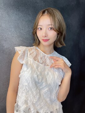 リミットバイアフィナー 大宮店(limit by Afinar) くびれボブ/レイヤーボブ/オリーブベージュ