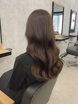 クラン 岡本(Chlan) カフェモカブラウン×上品でやわらかい艶ロング