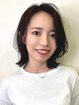 イーストハムヘッドショップ(EAST HAM head shop) 顔周りレイヤー/ショートボブ/ナチュラルブラック