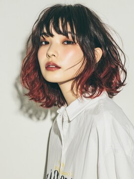 ヒマル 学芸大学(Himaru) ミディアムヘア/インナーカラー/フェイスフレーミング/学芸大学