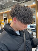 ツイストスパイラルパーマ/MEN’S HAIR/刈り上げマッシュ