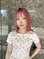 ジン(JIN)&nbsp;☆ラベンダーピンク☆レイヤーボブ☆レイヤーカット☆