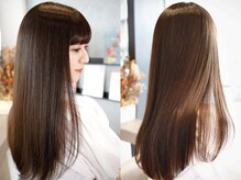 整える自然なストレートに【髪ドラ縮毛矯正】