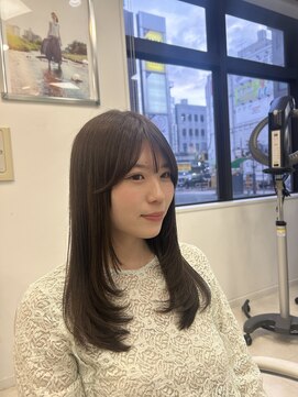 プランタン フォー ヘアー(printemps FOR HAIR) オリーブベージュ × レイヤー