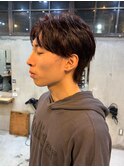 メンズカットメンズショート暖色カラーメンズパーマ