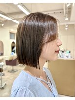 フェイス 石川町 (FACE)&nbsp;ボブ×ミニボブ×前髪長め×オリーブカラー×20代30代×横浜