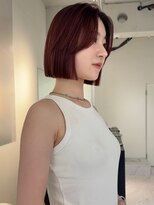 ヴィヴィー 福岡天神店(VIVIE)&nbsp;ワインレッドで大人美人タッセルボブ