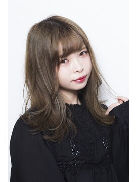 ミエル ヘア 新宿(miel hair) 【miel hair 新宿】グレージュモテふわセミディ♪