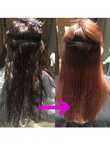 ロアナ 六本木(LOANA ROPPONGI)&nbsp;縮毛矯正before→after記録