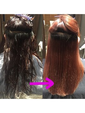 ロアナ 六本木(LOANA ROPPONGI) 縮毛矯正before→after記録