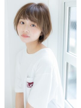 ジャストヘア ラポール 北久里浜店(just hair RAPPOR) キュートボブ　エアリーバング　スマキーベージュ