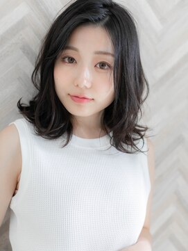 ローマ ギンザ(ROMA Ginza) 【ROMA】艶髪ダークカラー/大人かわいいくびれ無造作パーマ