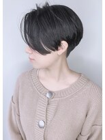 【morio 原宿】黒髪　ハンサムショート
