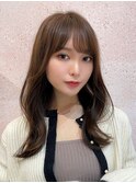 韓国風前髪×レイヤーカット【髪質改善/新宿/レイヤーカット】