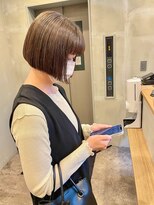 フレーム なんば店(FRAME)&nbsp;ミニボブ×グレーベージュ