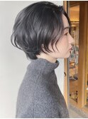 【morio 原宿】ニュアンス黒髪ボブ　前髪なし　宮本