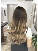 グラデーション×ミルクティーベージュ▼miho016