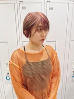 チェレ アズーリ 狭山店(Chere azuri)&nbsp;小顔ショート/ピンクベージュ/ベージュピンク/デザインカラー