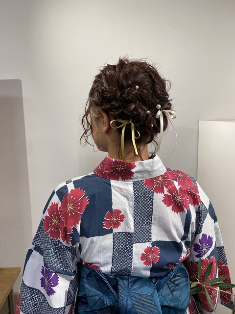 花火大会ヘアセット