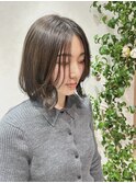 オリーブブラウン×ナチュラルボブ