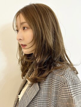 メゾンアクア 表参道(Maison ACQUA) ☆ブリーチなし透明感カラー オリーブベージュ ダブルカラー