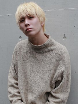 ヤド 原宿(YADO) グレーベージュ/マッシュパーマ/ハイトーン