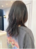福山市美容室Caary似合わせカットトレンド外ハネウルフ