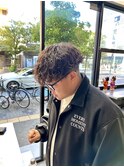 波巻きパーマ