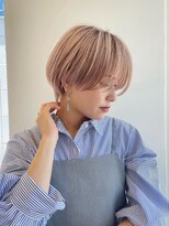 イヴォークトーキョーオーサカ(EVOKE TOKYO osaka)&nbsp;ハイトーンショート ハンサムショート レイヤー ブリーチカラー