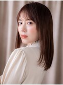 美髪チェリーブラウン大人美人艶感ストレートY戸田公園30代40代