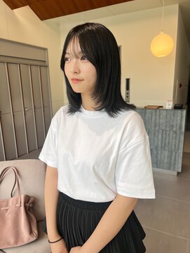 ローレンアオ(LOREN AO) くびれヘア/アプリコットオレンジ/夏のヘアアレンジ/矢場町