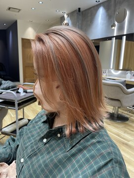 フィゼル あべのルシアス店(Aujua fizelle) Design・orange×beige ＊佐藤 空