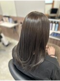 セミロング×髪質改善ケア