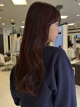 プランタン フォー ヘアー(printemps FOR HAIR) _レイヤーカット_顔まわりレイヤー_フォワード巻き_韓国ヘア_