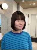 髪質改善ストレート×ボブ