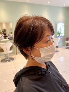 アース モード 新小岩店(EARTH/M) ショートスタイル×ライトブラウン