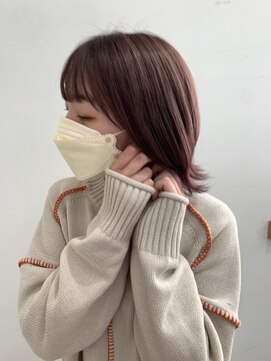 ディッセンバー 伊勢崎(December) 切りっぱなしボブ/ミニボブ/丸くないボブ/ヘーゼルベージュ