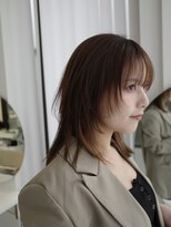 ヌヌ 渋谷 原宿 明治神宮前(nunu)&nbsp;レイヤーカットウルフカットボブグレージュオリーブべージュ